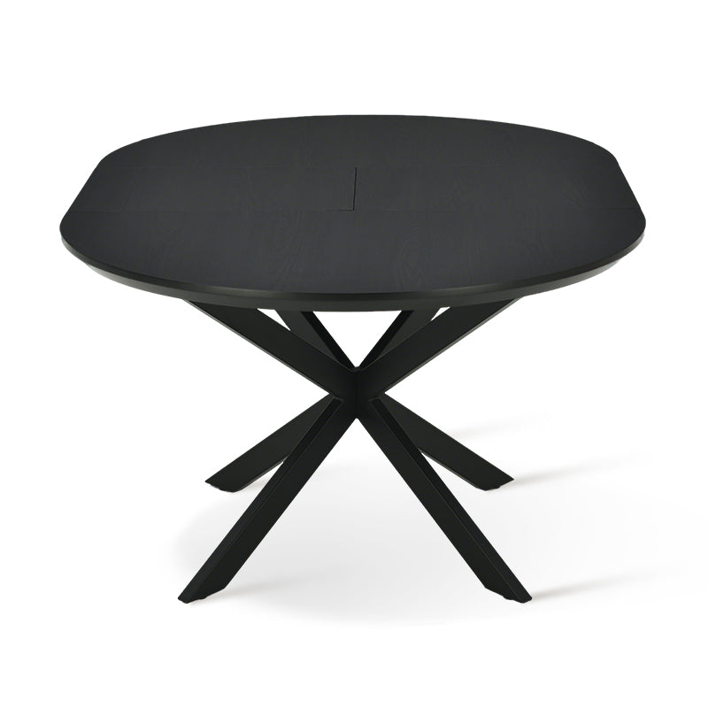 Table de salle à manger ronde extensible Beverly [120-160cm]