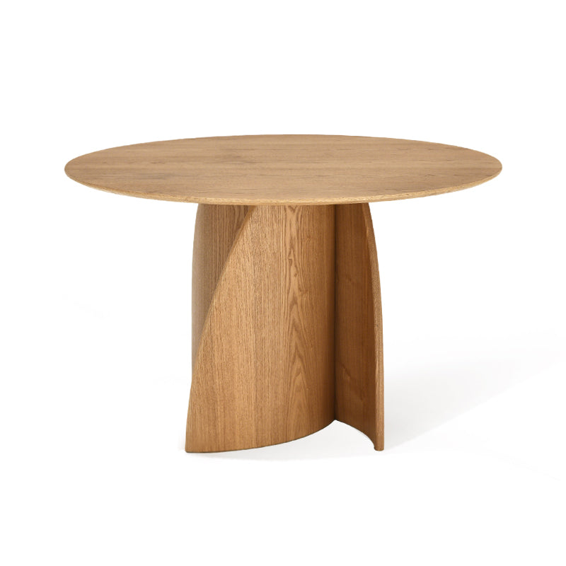 Table de salle à manger ronde Gemma [Noir & Bois] [120 cm]