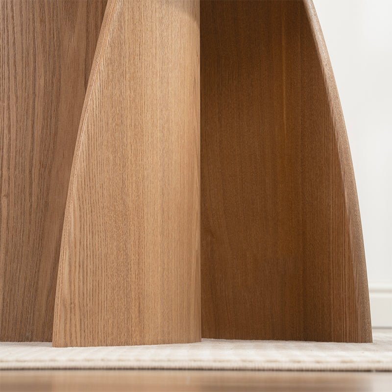 Table de salle à manger ronde Gemma [Noir & Bois] [120 cm]