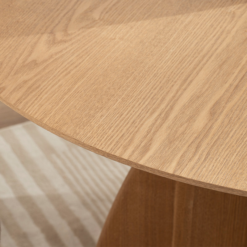 Table de salle à manger ronde Gemma [Noir & Bois] [120 cm]