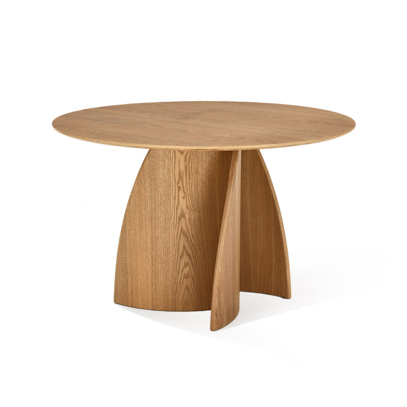 Table de salle à manger ronde Gemma [Noir & Bois] [120 cm]