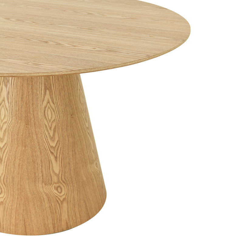 Table de salle à manger ronde Isabeau [Couleur chêne] [120 cm]