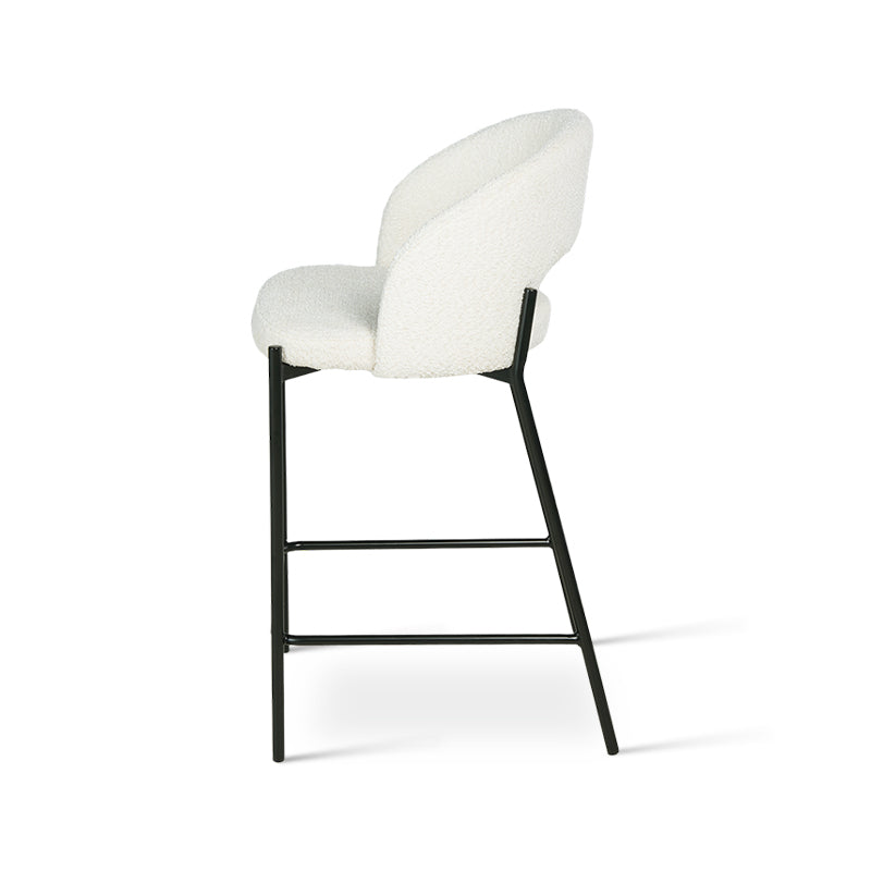 Tabouret de Bar Esme [Lot de 2] [Tissu Bouclette] [65 cm]