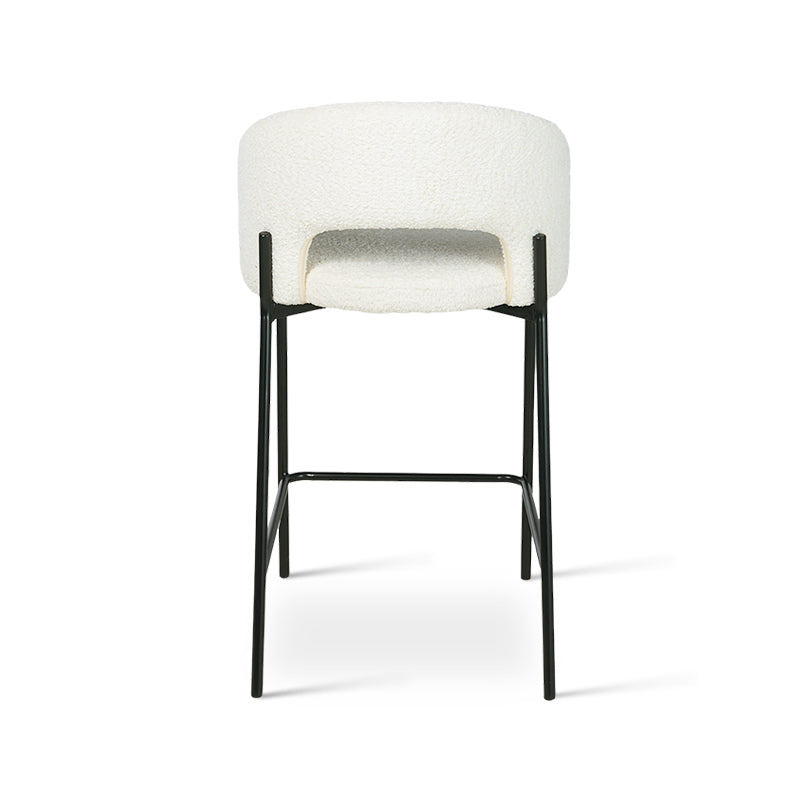 Tabouret de Bar Esme [Lot de 2] [Tissu Bouclette] [65 cm]