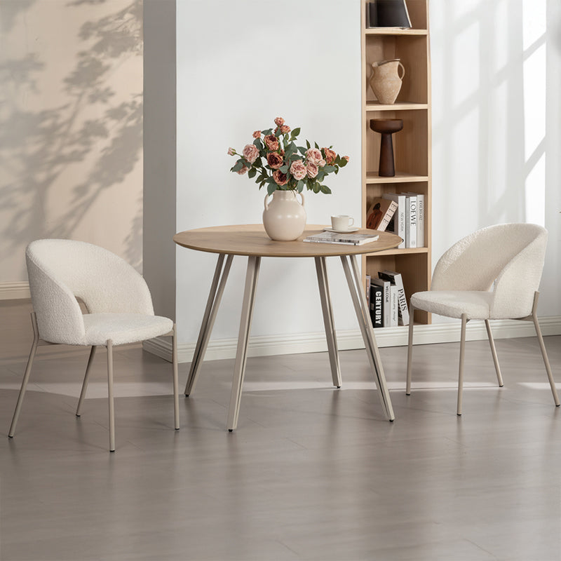 Chaise de Salle à Manger Esme [Lot de 2] [Tissu Bouclette]