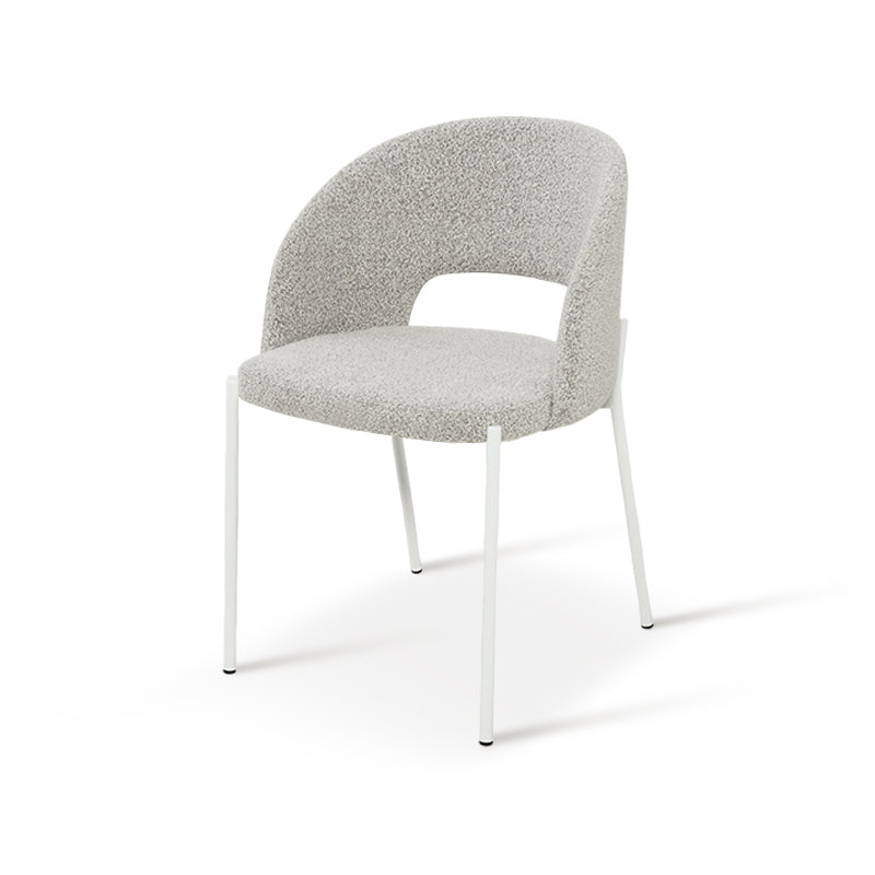 Chaise de Salle à Manger Esme W [Lot de 2] [Tissu Bouclette]