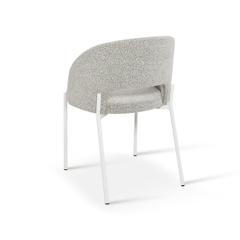Chaise de Salle à Manger Esme W [Lot de 2] [Tissu Bouclette]