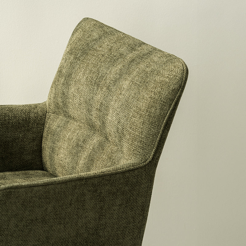 Fauteuil salle à manger Kaya [Lot de 2] [Tissu effet lin]