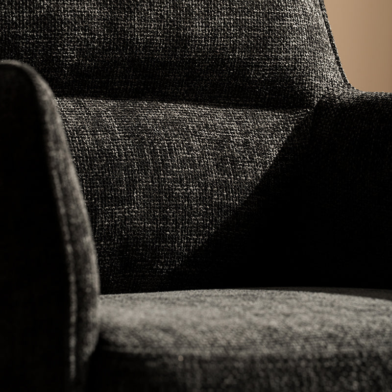 Fauteuil salle à manger Kaya [Lot de 2] [Tissu effet lin]