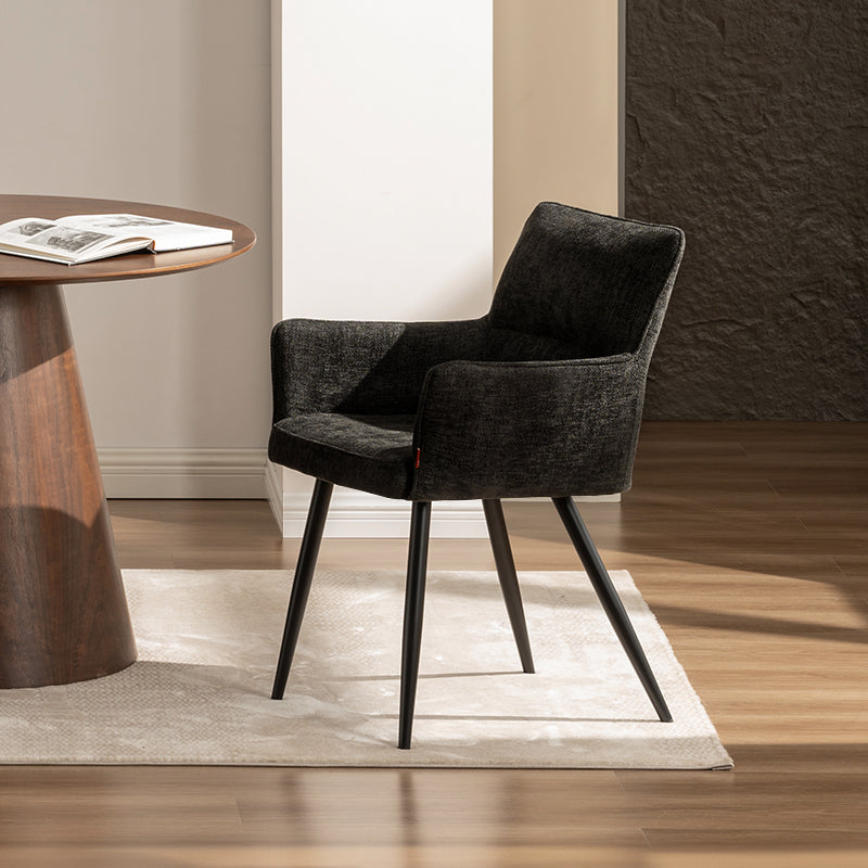 Fauteuil salle à manger Kaya [Lot de 2] [Tissu effet lin]