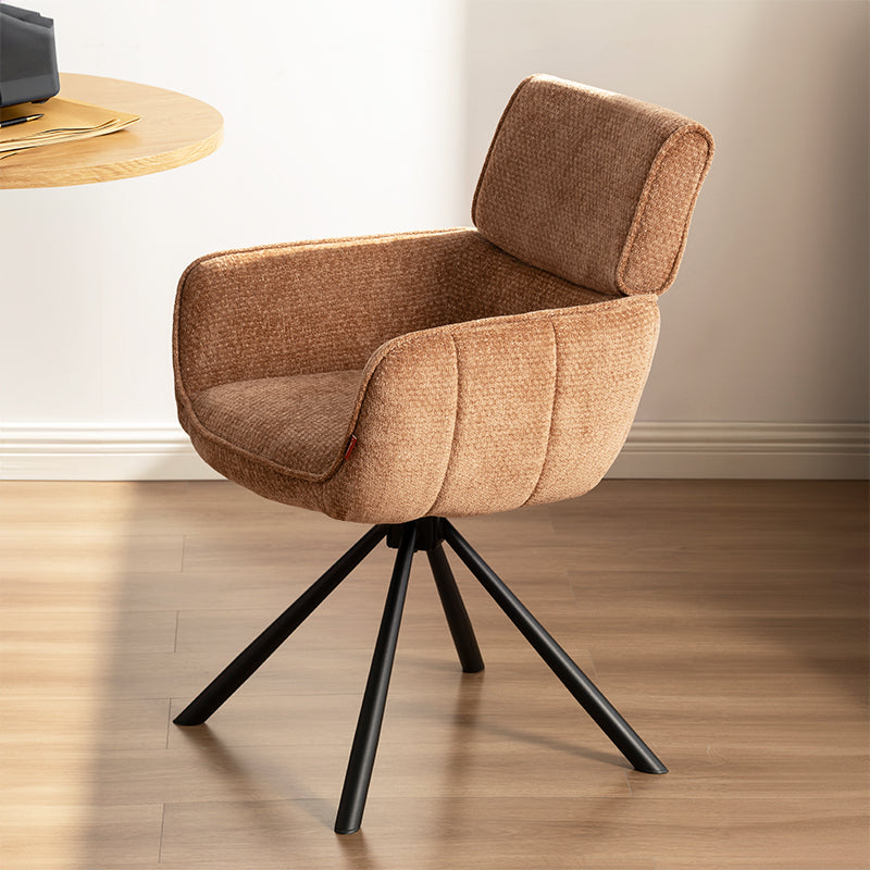 Fauteuil salle à manger pivotantes à 360° Elara [Lot de 2] [Chenille]