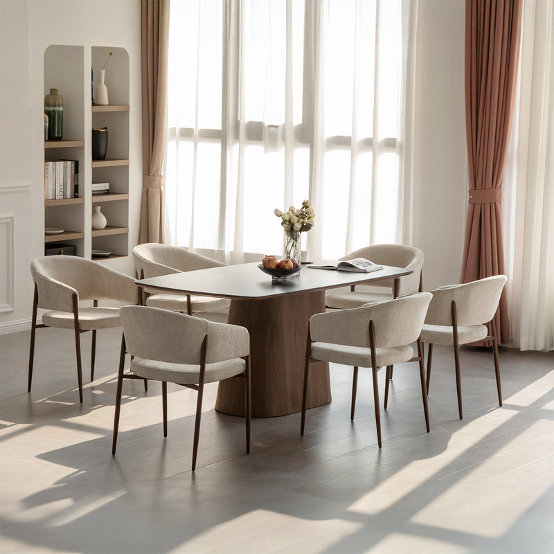 Fauteuil salle à manger Weylyn [Lot de 2] [Chenille]