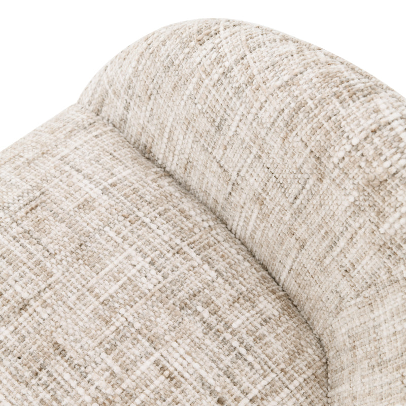 Fauteuil salle à manger pivotantes à 360° Niamh [Lot de 1] [Tissu en lin]