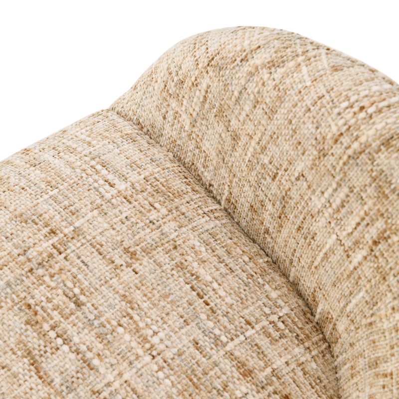 Fauteuil salle à manger pivotantes à 360° Niamh [Lot de 1] [Tissu en lin]