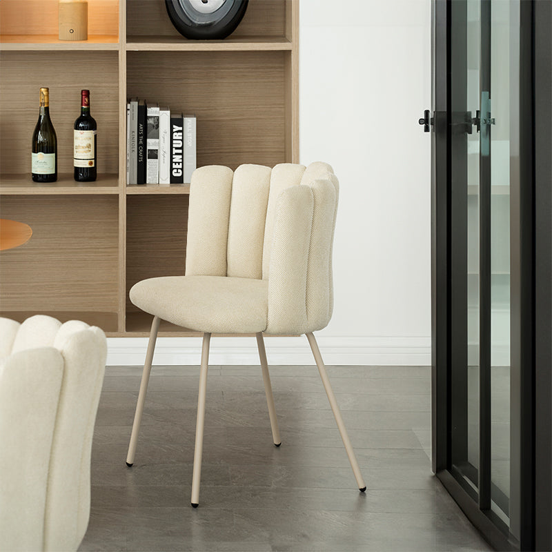 Table de salle à manger ronde Isabeau et 4 Fauteuil salle à manger Grove [Ensemble de Salle à Manger]