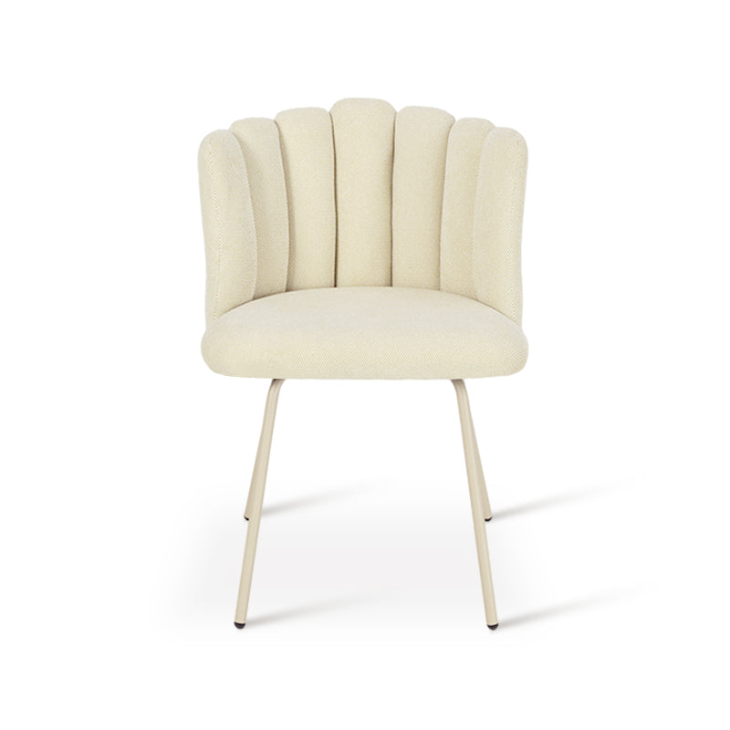 Table de salle à manger ronde Isabeau et 4 Fauteuil salle à manger Grove [Ensemble de Salle à Manger]