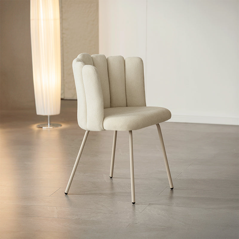 Table de salle à manger ronde Isabeau et 4 Fauteuil salle à manger Grove [Ensemble de Salle à Manger]