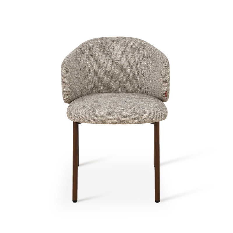 Chaise de salle à manger Valda [Lot de 2] [Tissu effet lin]