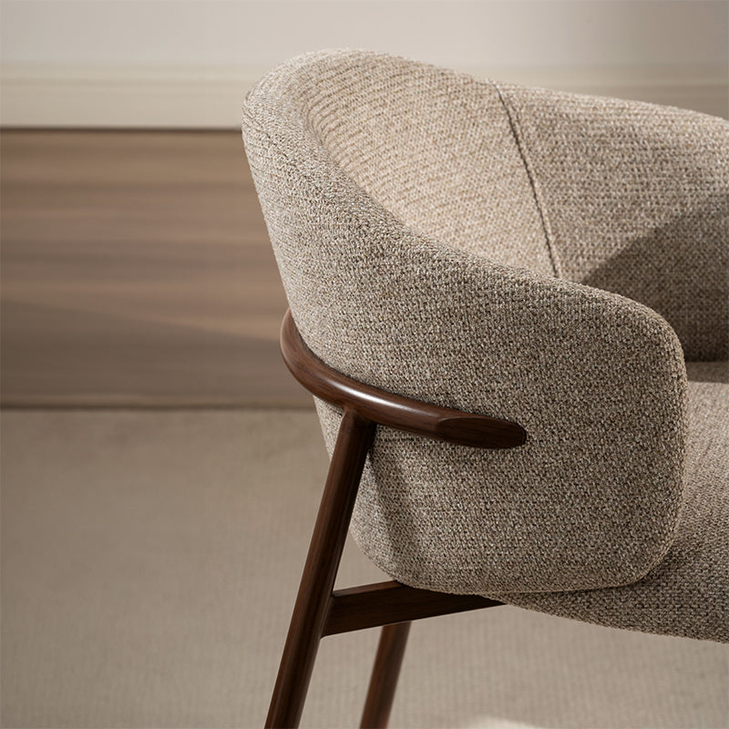 Chaise de salle à manger Valda [Lot de 2] [Tissu effet lin]