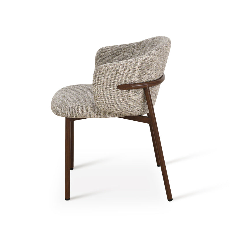 Chaise de salle à manger Valda [Lot de 2] [Tissu effet lin]