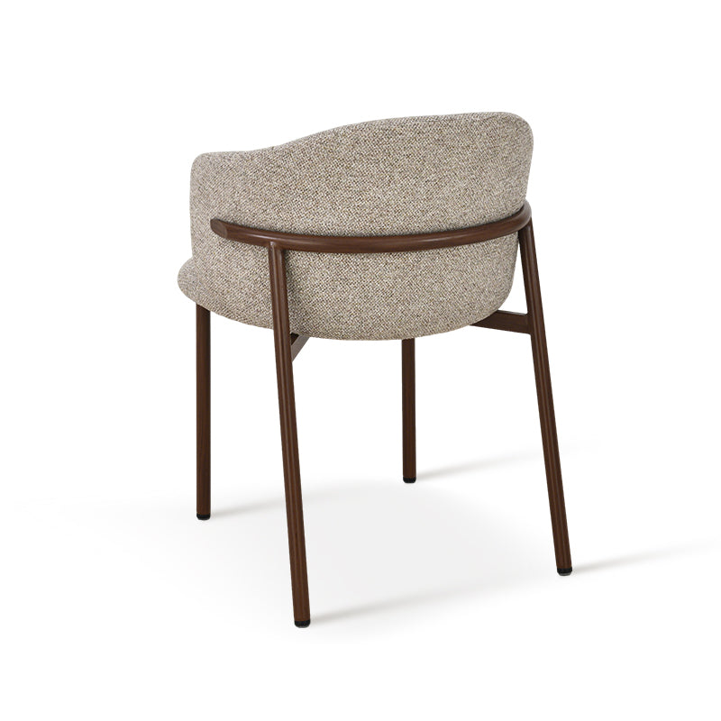 Chaise de salle à manger Valda [Lot de 2] [Tissu effet lin]