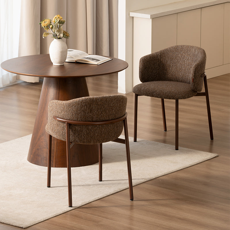 Chaise de salle à manger Valda [Lot de 2] [Tissu effet lin]
