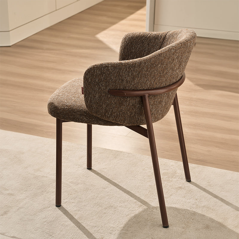 Chaise de salle à manger Valda [Lot de 2] [Tissu effet lin]