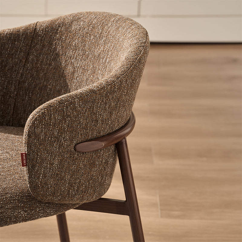 Chaise de salle à manger Valda [Lot de 2] [Tissu effet lin]