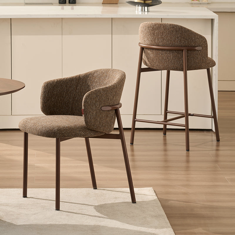 Chaise de salle à manger Valda [Lot de 2] [Tissu effet lin]