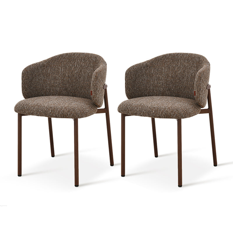 Chaise de salle à manger Valda [Lot de 2] [Tissu effet lin]