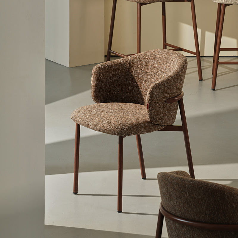 Chaise de salle à manger Valda [Lot de 2] [Tissu effet lin]