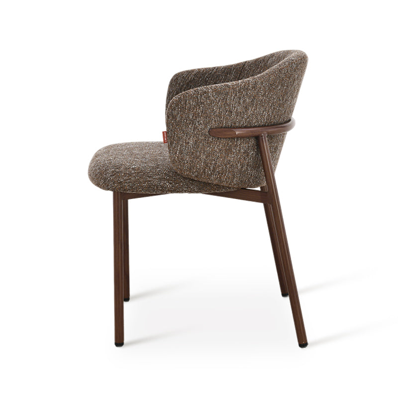 Chaise de salle à manger Valda [Lot de 2] [Tissu effet lin]