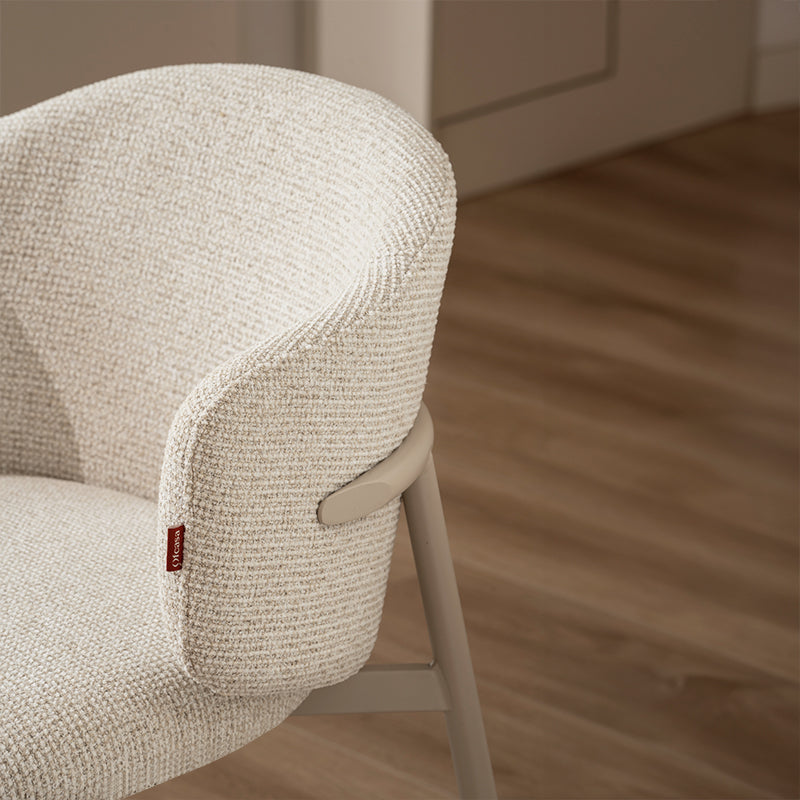 Chaise de salle à manger Valda [Lot de 2] [Tissu effet lin]