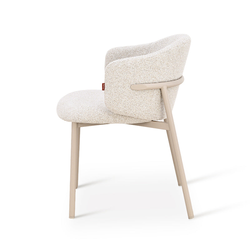 Chaise de salle à manger Valda [Lot de 2] [Tissu effet lin]