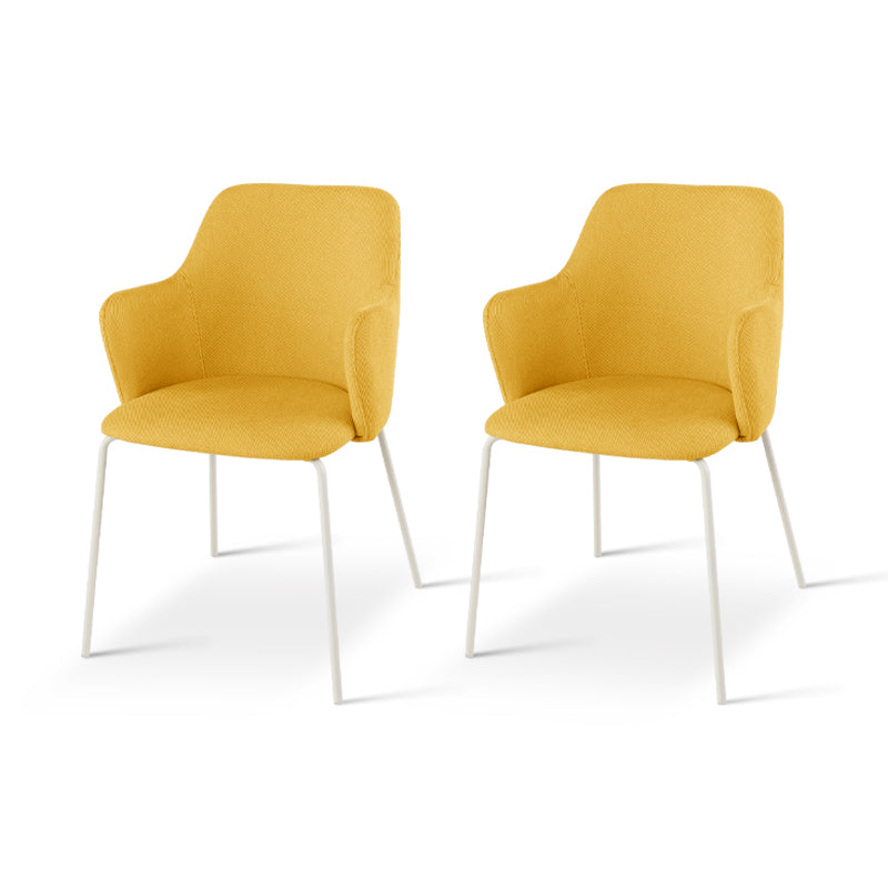 Apportez une ambiance scandinave apaisante à votre salle à manger avec les fauteuils salle à manger Dahlia d’OFCASA (lot de 2) : assises moelleuses, pieds chromés et accoudoirs ergonomiques pour des repas détendus et un intérieur élégant.
