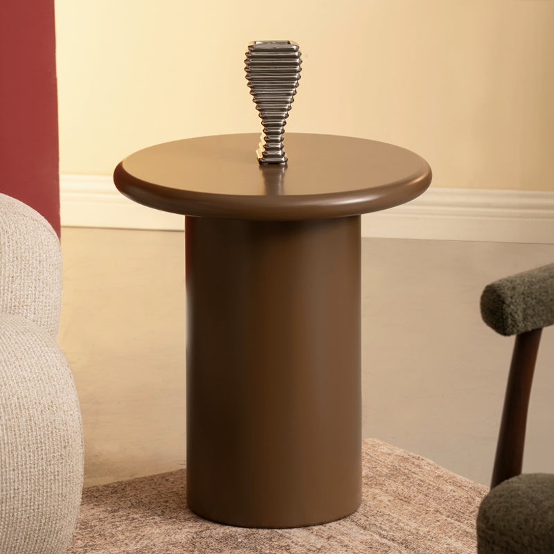 Ensemble de table basse ronde Aine Orin [Marron][Mat]