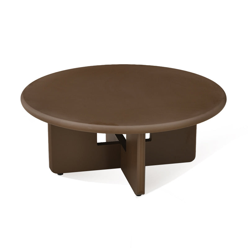 Ensemble de table basse ronde Aine Orin [Marron][Mat]