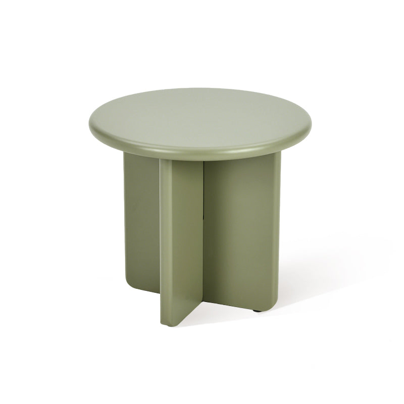 Ensemble de tables basses rondes mates Aine Chelsea [Vert et Beige]