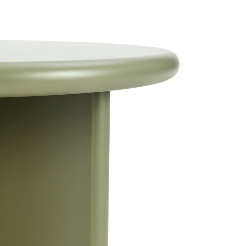 Ensemble de tables basses rondes mates Aine Chelsea [Vert et Beige]