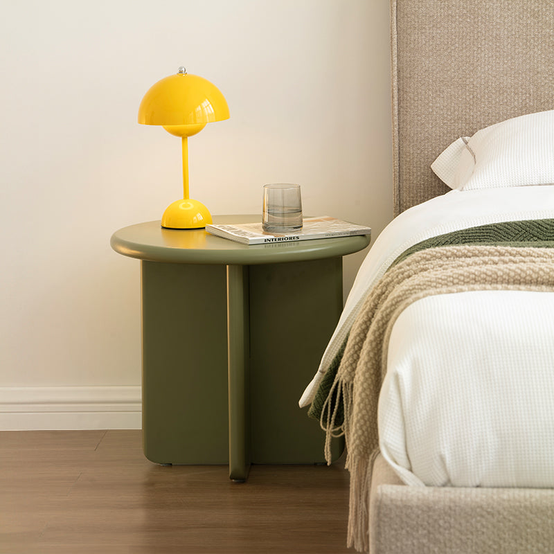Ensemble de tables basses rondes mates Aine Chelsea [Vert et Beige]