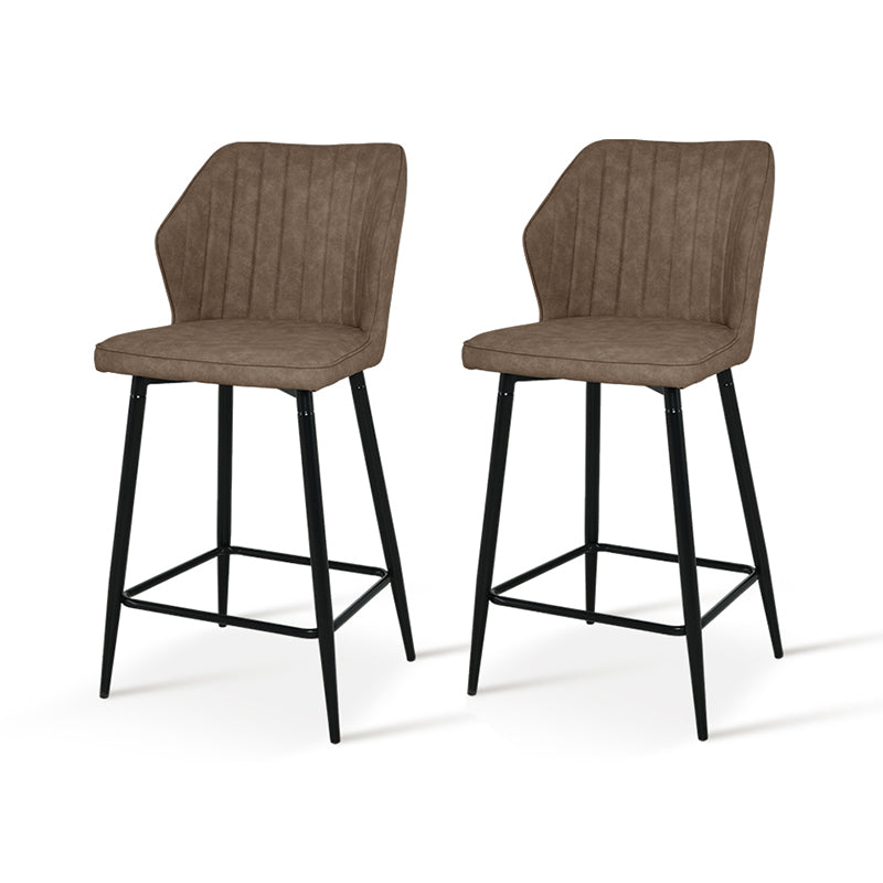 Tabouret De Bar Aleena [Lot de 2] [Simili cuir] [65 cm]