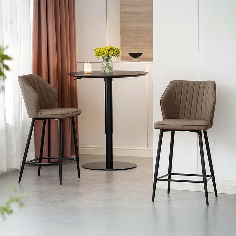Tabouret De Bar Aleena [Lot de 2] [Simili cuir] [65 cm]