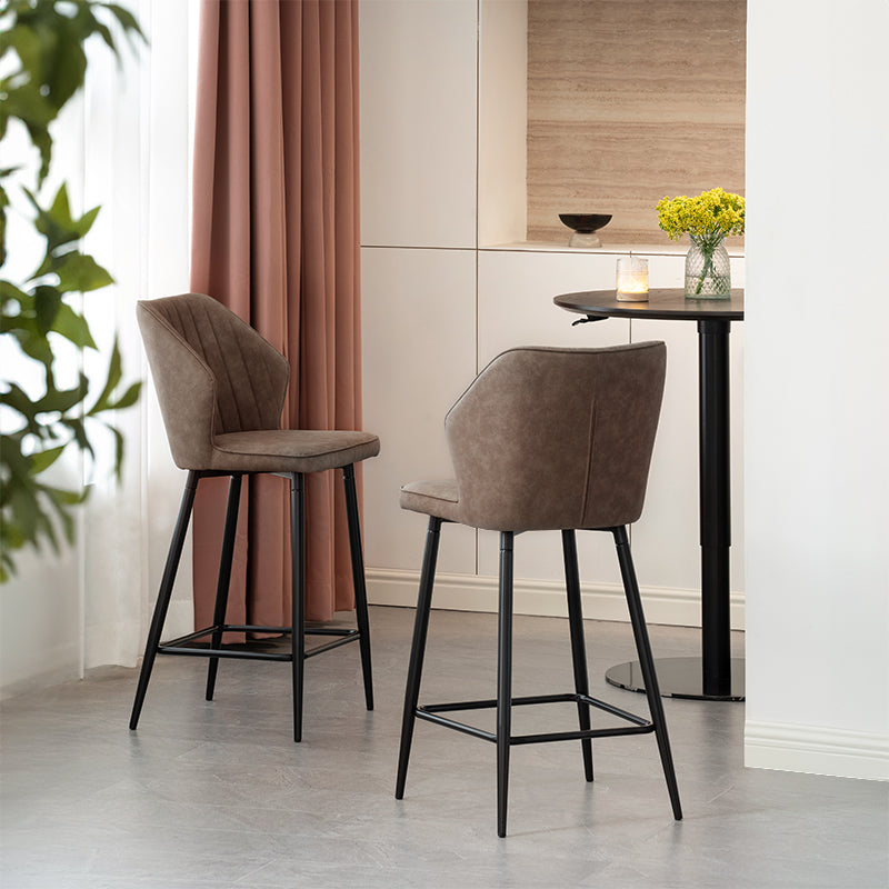 Tabouret De Bar Aleena [Lot de 2] [Simili cuir] [65 cm]