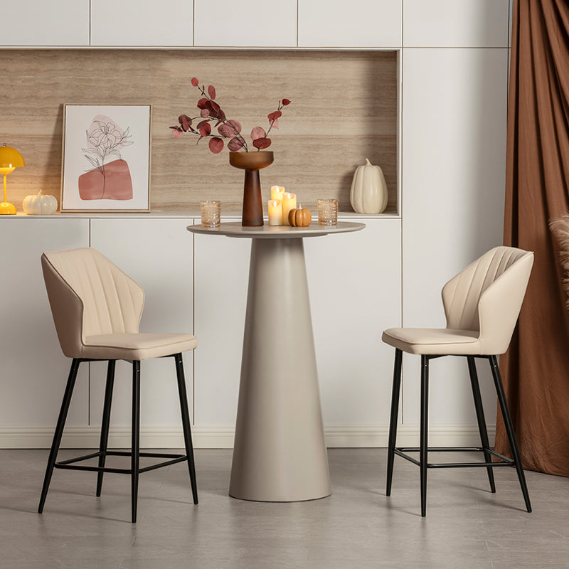 Tabouret De Bar Aleena [Lot de 2] [Simili cuir] [65 cm]