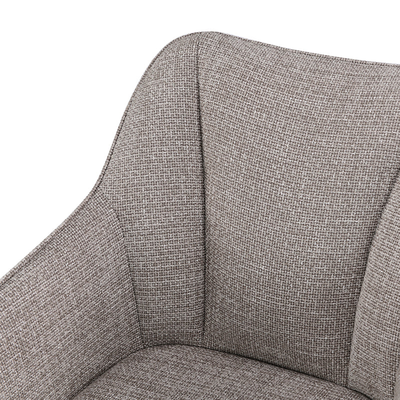 Fauteuil salle à manger Sienna Garden [Lot de 2] [Tissu en lin]