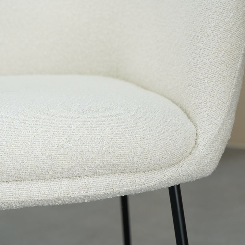 Fauteuil salle à manger Neve [Lot de 2] [Tissu Bouclette]