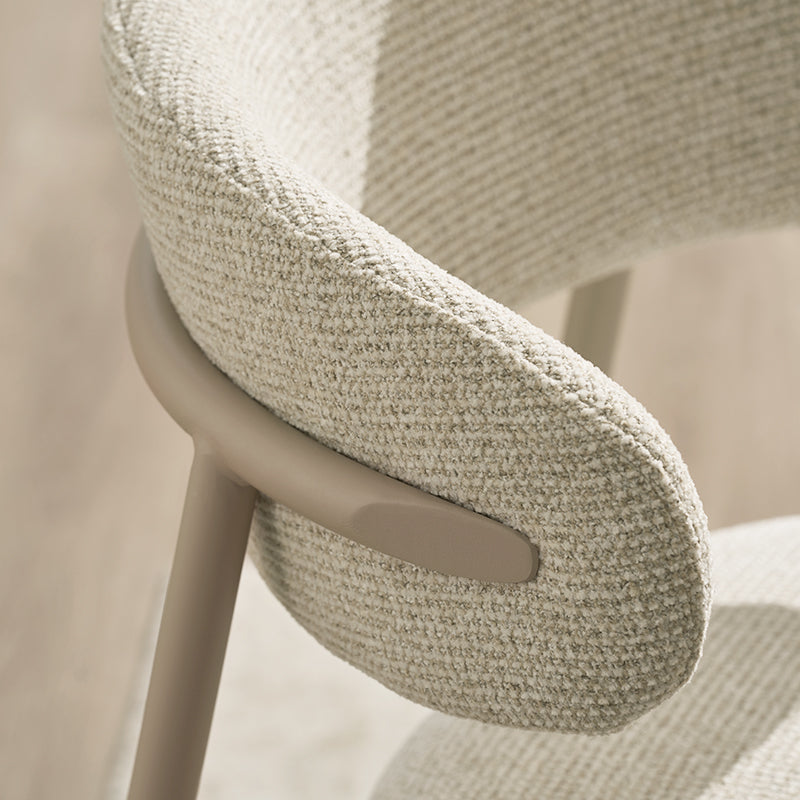 Chaise de salle à manger Zahra S [Lot de 2] [Tissu effet lin] [⌀ 2.5 cm]