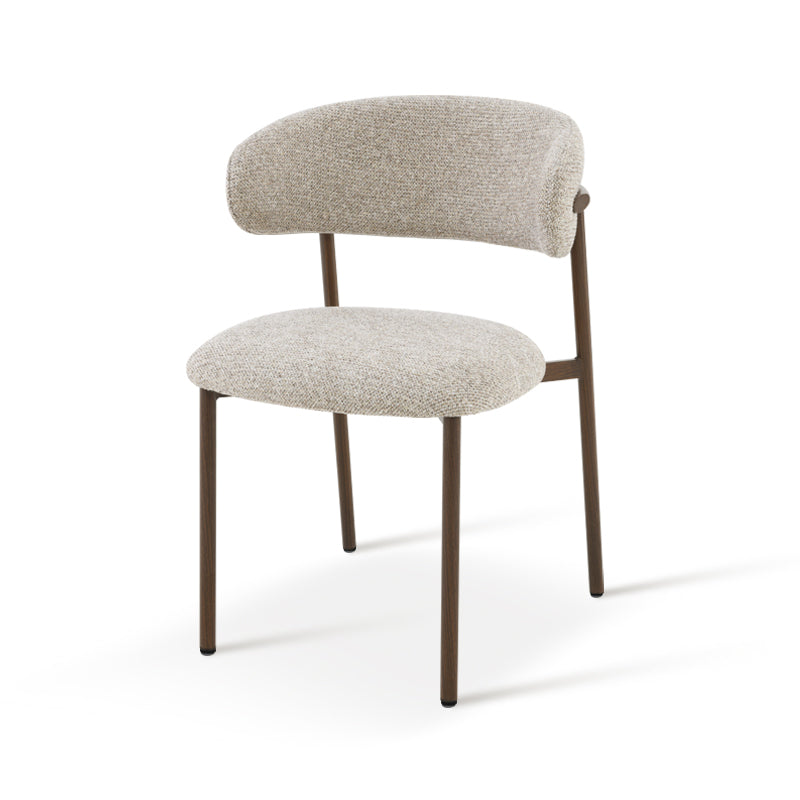 Chaise de salle à manger Zahra S [Lot de 2] [Tissu en lin] [⌀ 2.5 cm]