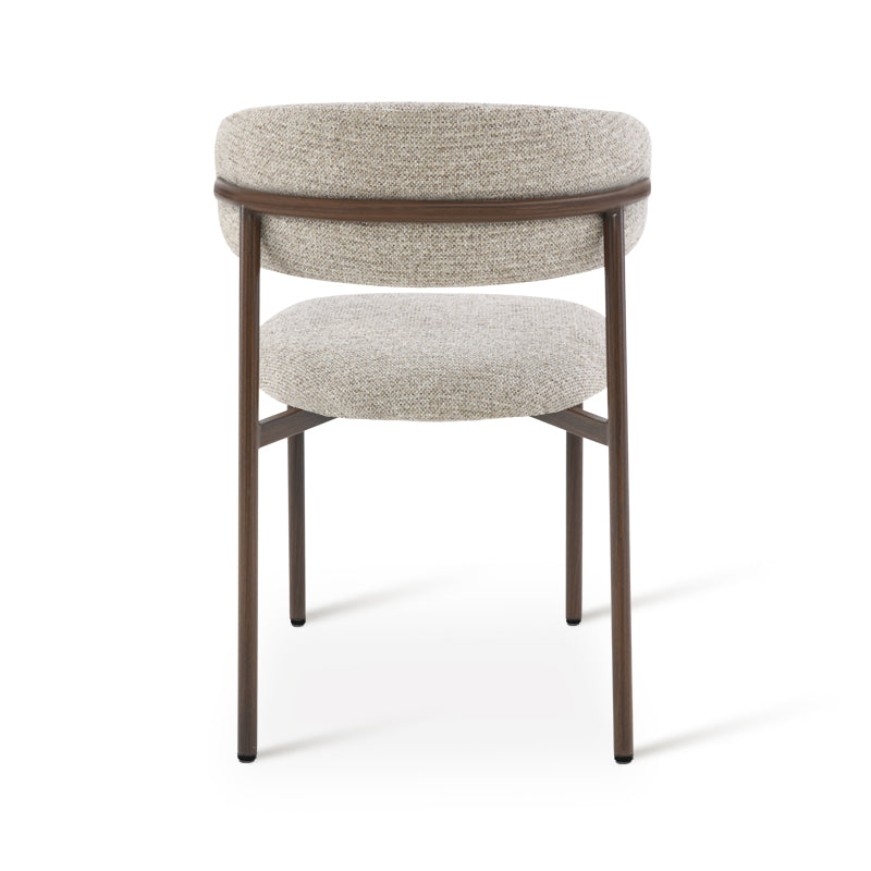 Chaise de salle à manger Zahra S [Lot de 2] [Tissu en lin] [⌀ 2.5 cm]