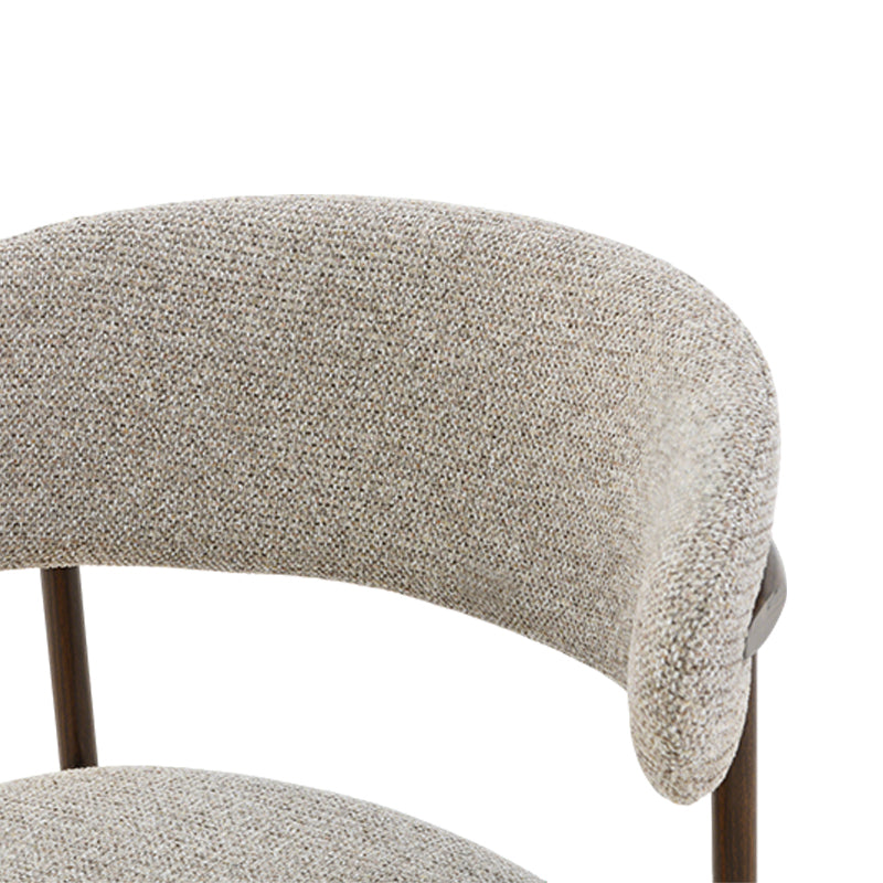 Chaise de salle à manger Zahra S [Lot de 2] [Tissu en lin] [⌀ 2.5 cm]